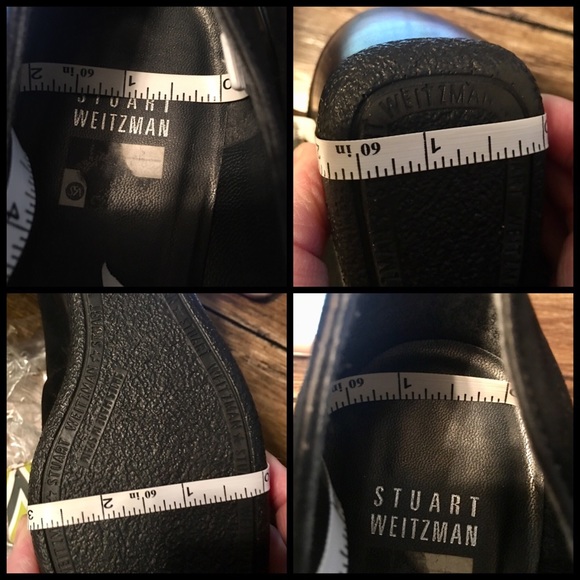 Stuart Weitzman Black Suede Buckle Loafers Sz 7.5 - Picture 7 of 8